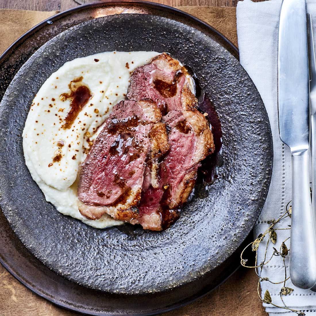 Duck Breast with Truffled Balsamic