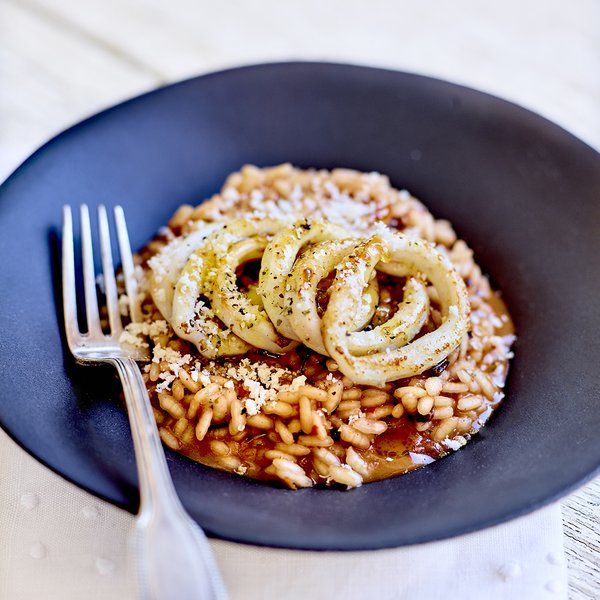 Marinated Calamari & Creamy Risotto