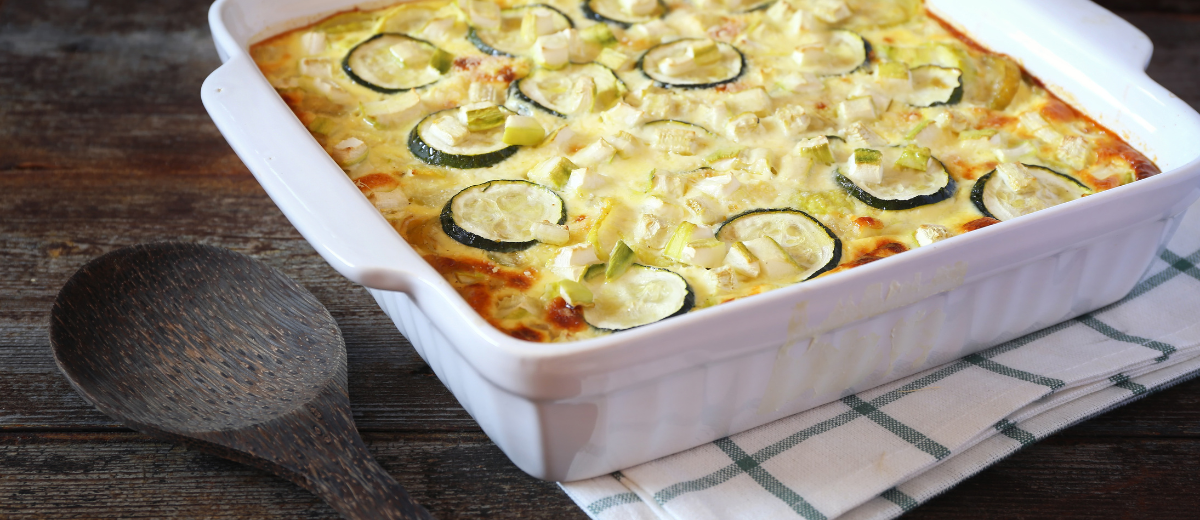 Zucchini Gratin with Basil Olivade