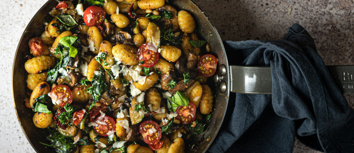 Dried Tomatoes & Spinach Gnocchi Gratin