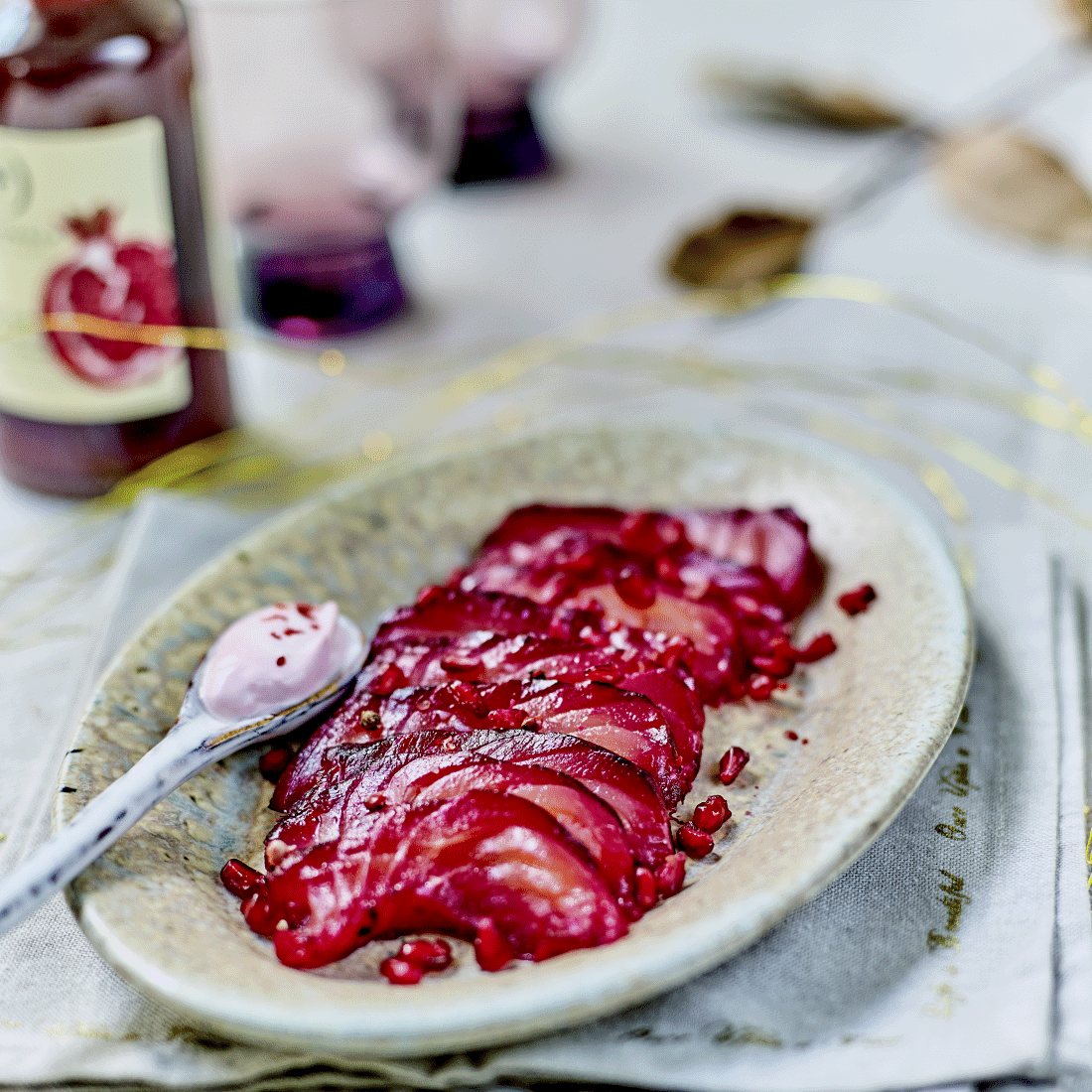 Gravlax Salmon with Pomegranate