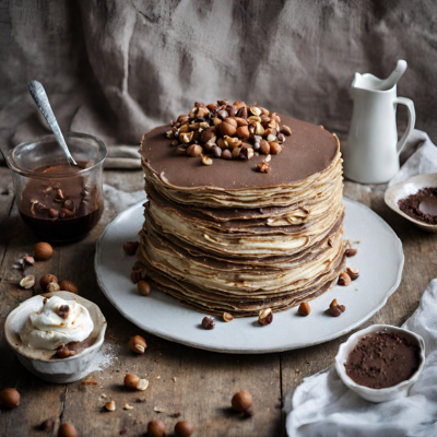 Hazelnut Mille-crepe