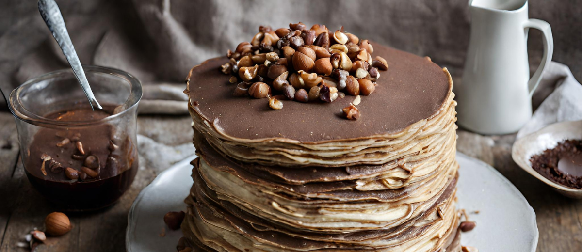 Hazelnut Mille-crepe