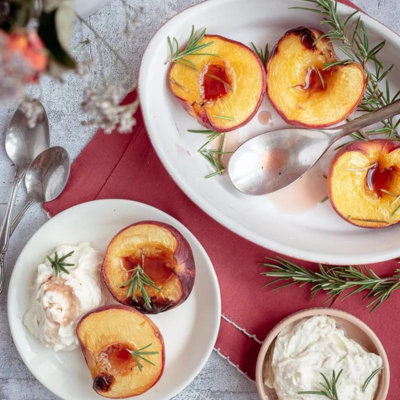 Rosemary Roasted Peaches