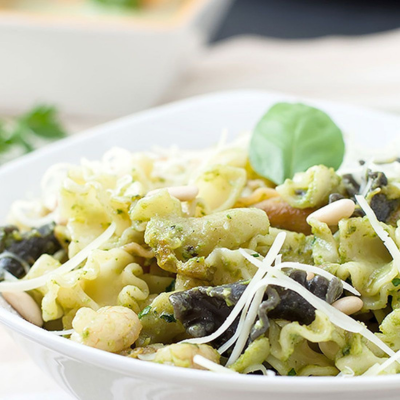 Pasta with Basil Olive Oil