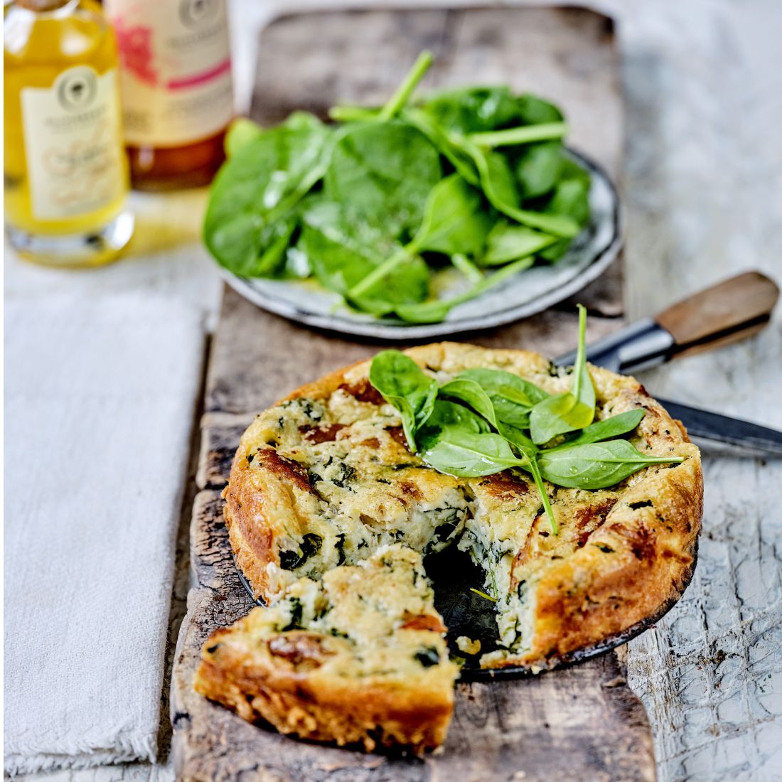 Greeny Crustless Quiche