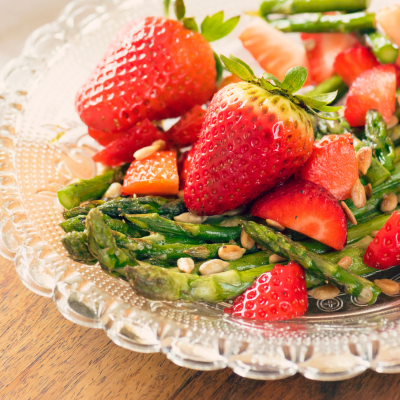 Asparagus & Red Berries Salad