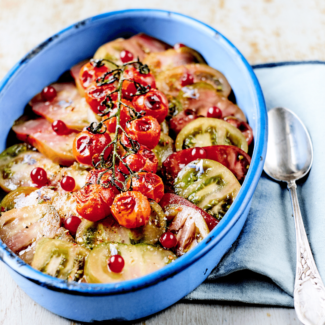 Raw & Cooked Tomato Salad