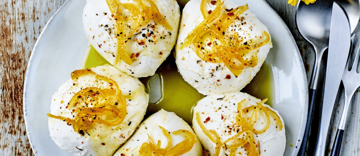 Mozzarella with Candied Lemon