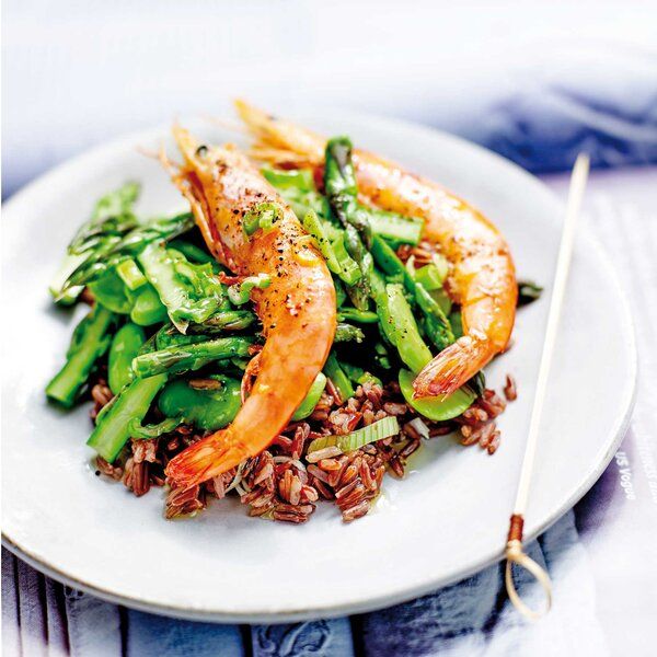 Stir-fried Shrimps, Lime & Ginger