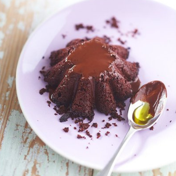 Molten Chocolate Cake with Mandarin